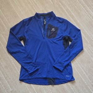 Salomon Blue Performance Quarterzip